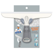 MR.SIGA Multi-Purpose Silicon Squeegee for Window, Glass, Shower Door, Car Windshield, Includes Suction Hook