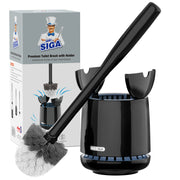 MR.SIGA Toilet Bowl Brush and Holder, with Solid Handle and Durable Bristles